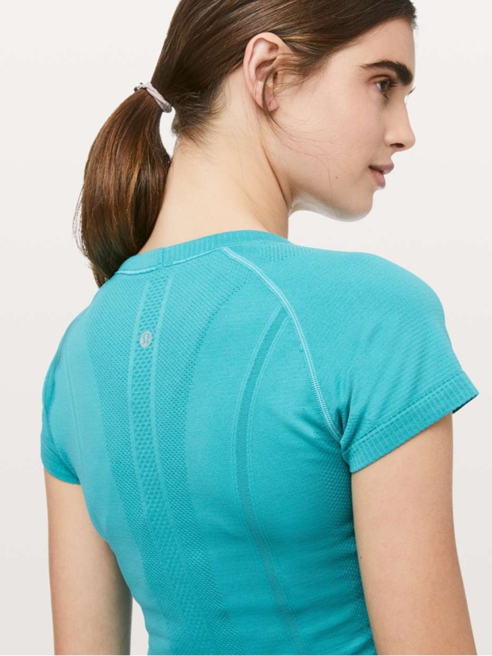 lululemon athletica Swiftly Tech Short Sleeve Crew in Amazonite Teal - Picture 4 of 11